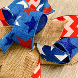 Red White and Blue Bow