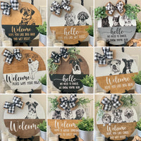 Custom Pet Portrait Door Hanger