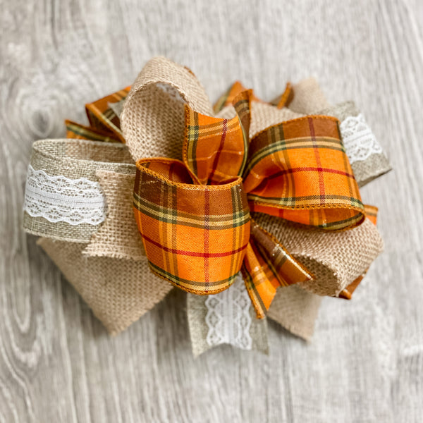 Fall Plaid Bow