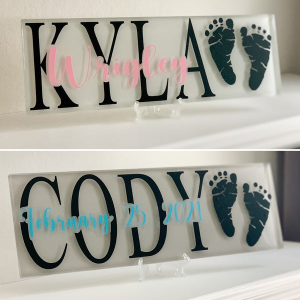 Personalized Baby Name Tile