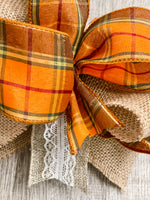 Fall Plaid Bow