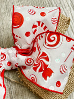 Candy Cane Bow