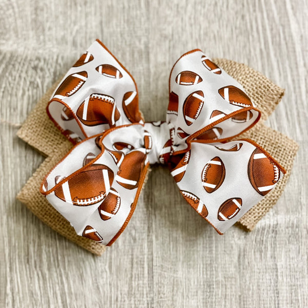 Super Bowl Football Bow