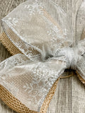 Winter Snowflake Bow