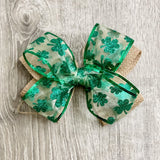 St. Patrick's Day Shamrock Bow