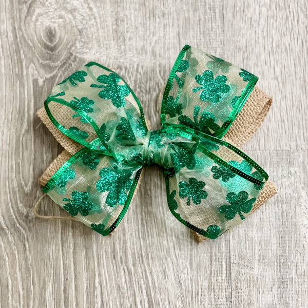 St. Patrick's Day Shamrock Bow