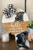 Custom Pet Portrait Door Hanger