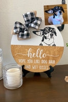 Custom Pet Portrait Door Hanger