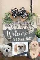 Custom Pet Portrait Door Hanger