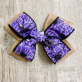 Halloween Spiders Bow