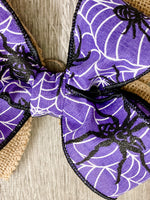 Halloween Spiders Bow