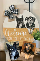 Custom Pet Portrait Door Hanger