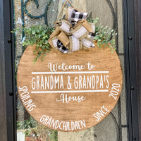 Spoiling Grandchildren Door Hanger