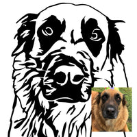 Pet Portrait Pocket t-shirt