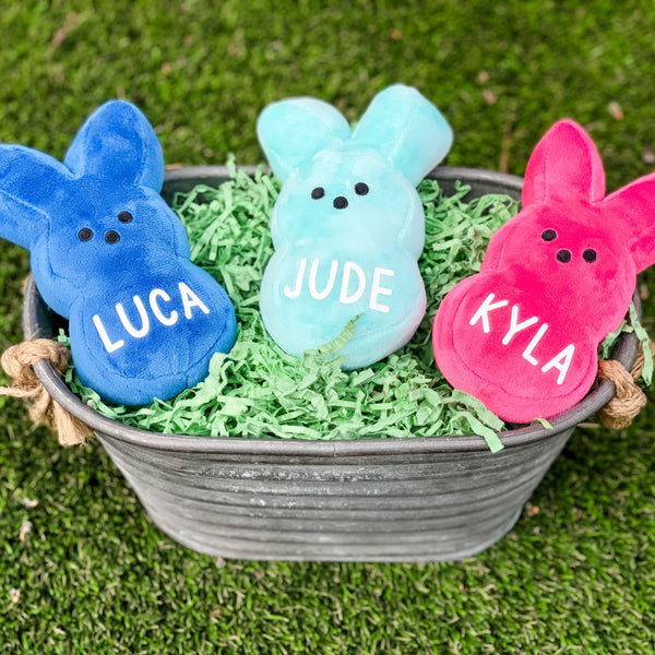 Personalized Stuffed Easter Bunny