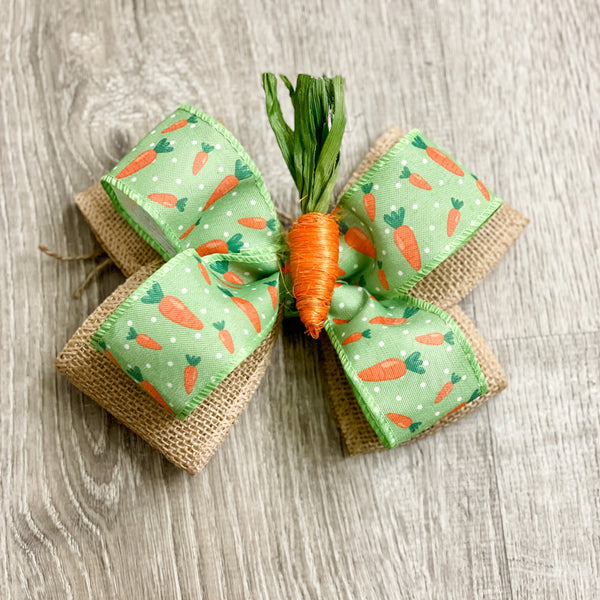 Easter Bunny Carrot Bow