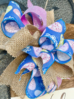 Easter Egg Glitter Bow