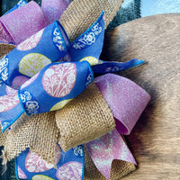 Easter Egg Glitter Bow