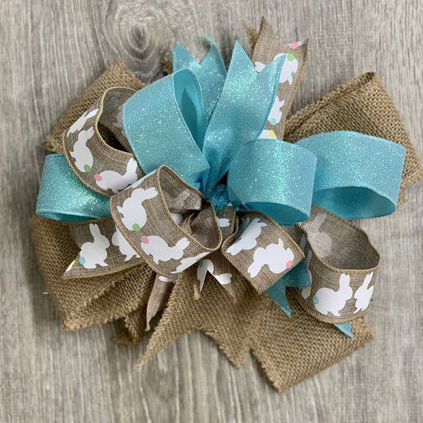 Blue Sparkle and Bunny Bow