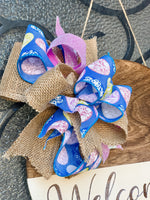 Easter Egg Glitter Bow