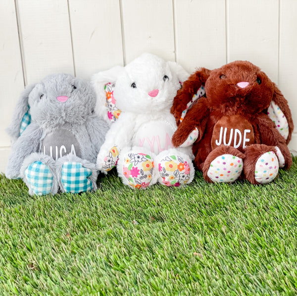 Personalized Stuffed Easter Bunny