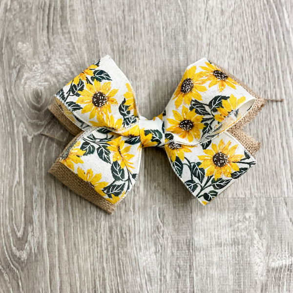 Spring Sunflower Bow