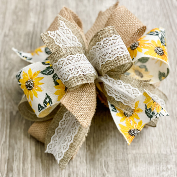 Spring Sunflower Bow